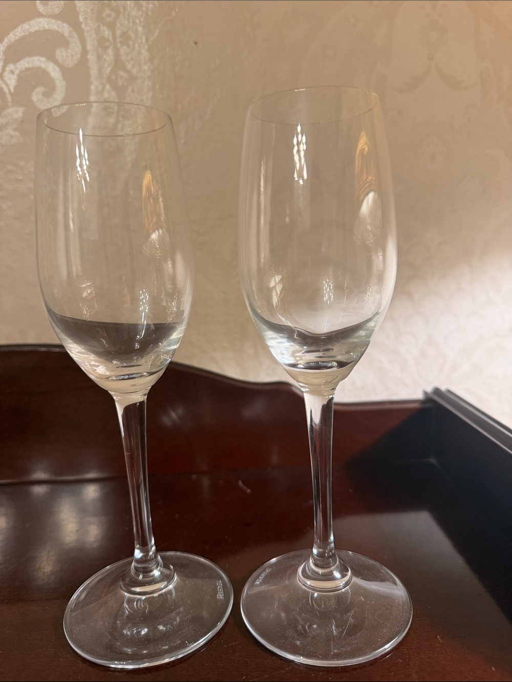 Riedel Clear Glass Champagne Flutes - Pair